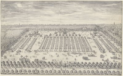 Leirintäalue lähellä Haagia, 1742 tekijältä Daniël Marot (II)