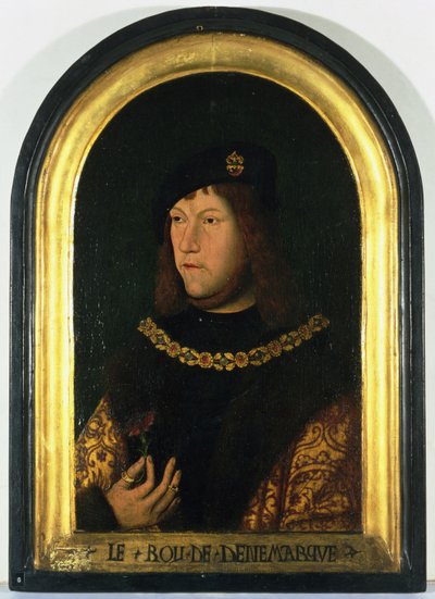 Frederick I (1471-1533) Tanskan kuningas, n. 1520 (öljy levylle) tekijältä Danish School