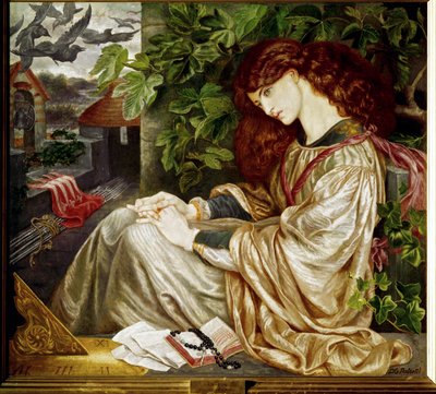 La Pia ... (maalaus kankaalle) tekijältä Dante Gabriel (after) Rossetti