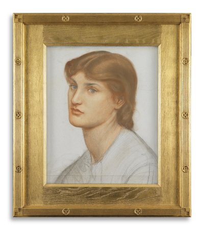 Alexa Wilding (värilliset liidut paperilla) tekijältä Dante Gabriel Charles Rossetti