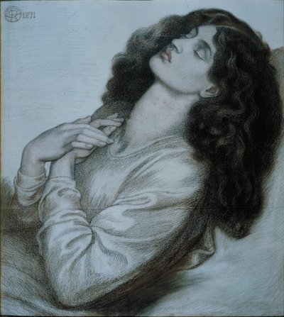Danten unelma Beatricen kuoleman aikaan tekijältä Dante Gabriel Charles Rossetti