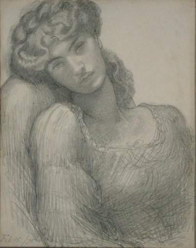 Rouva Morris (1839-1914) tekijältä Dante Gabriel Charles Rossetti
