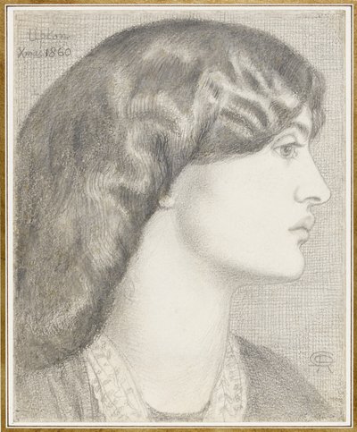 Rouva William Morris, 1860 tekijältä Dante Gabriel Charles Rossetti
