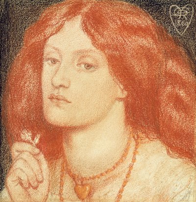 Muotokuva Elizabeth Siddalista (1834-62) tekijältä Dante Gabriel Charles Rossetti