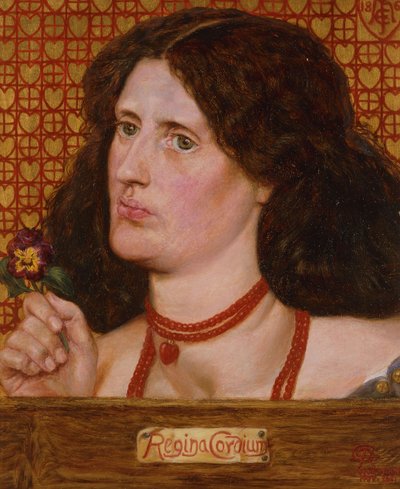 Sydänten kuningatar - Ellen Heatonin muotokuva, 1861 tekijältä Dante Gabriel Charles Rossetti