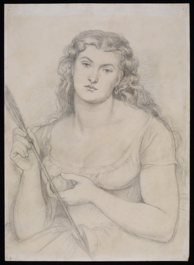 Tutkimus "Venus Verticordia", n. 1863-64 tekijältä Dante Gabriel Charles Rossetti