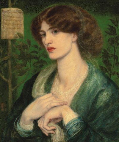 Beatricen tervehdys, 1869 tekijältä Dante Gabriel Charles Rossetti
