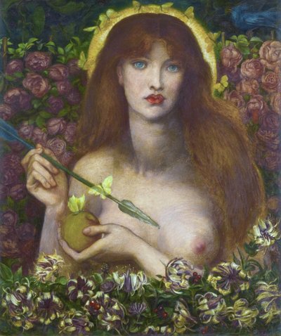 Venus Verticordia (Venus, sydämien vaihtaja) - Dante Gabriel Rossettin (1828-1882) teos tekijältä Dante Gabriel Charles Rossetti