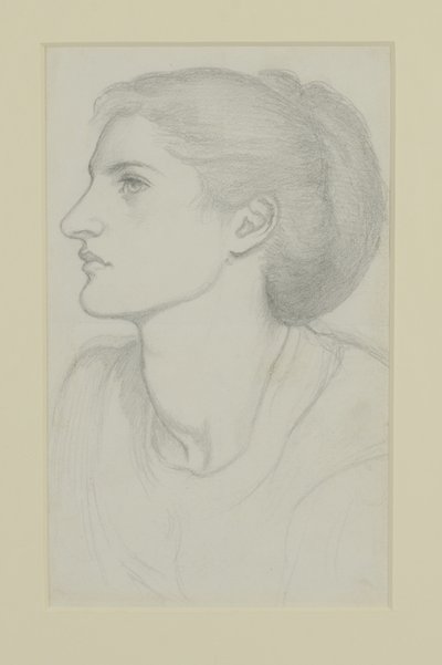 Womans Head, 1865-70 tekijältä Dante Gabriel Charles Rossetti