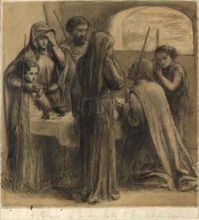 Pääsiäinen Joosefin ja Sakariaan perheessä, 1850-luku tekijältä Dante Gabriel Rossetti