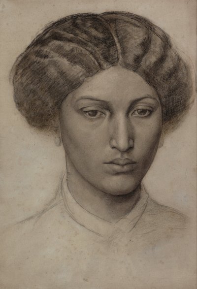 Nuoren naisen pää [rouva Eaton] tekijältä Dante Gabriel Rossetti