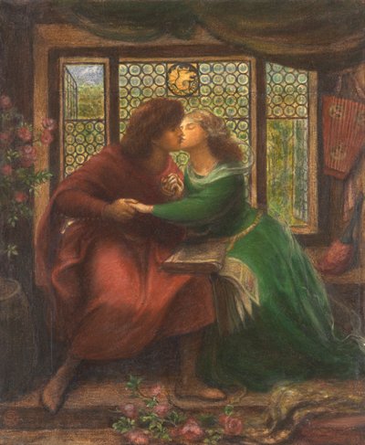 Paolo ja Francesca da Rimini tekijältä Dante Gabriel Rossetti
