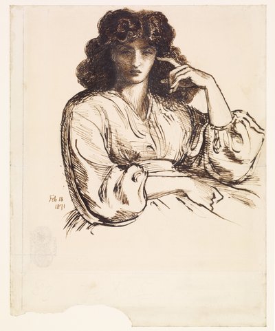 Jane Morrisin muotokuva tekijältä Dante Gabriel Rossetti