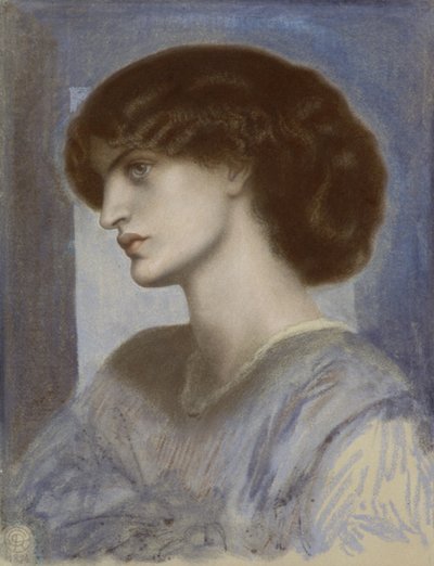 Jane Morrisin muotokuva, 1868-1874. tekijältä Dante Gabriel Rossetti