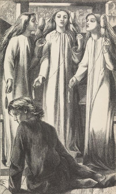 Musiikkimestari, 1855. tekijältä Dante Gabriel Rossetti