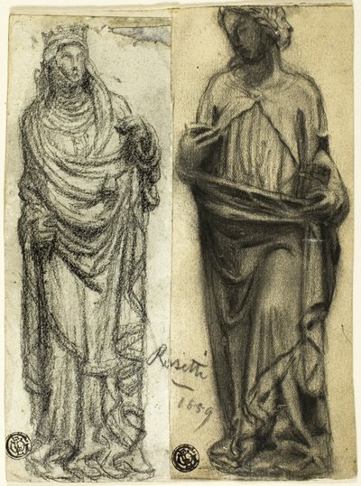 Kaksi tutkimusta keskiaikaisesta kuvanveistosta tekijältä Dante Gabriel Rossetti