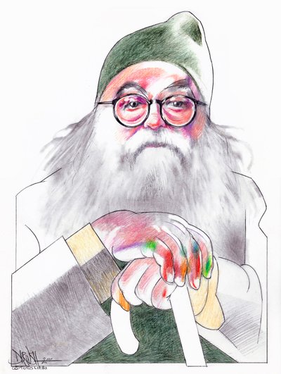 Ando Gilardi, 2000 (lyijykynä paperille) tekijältä Dariush Radpour