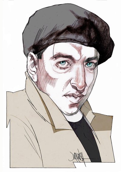 Giacomo Antonini, 2022 (digitaalinen värikynäpiirros) tekijältä Dariush Radpour