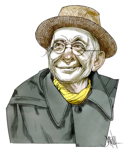 Paul Leautaund , 2011 (digitaalinen värikynäpiirros) tekijältä Dariush Radpour