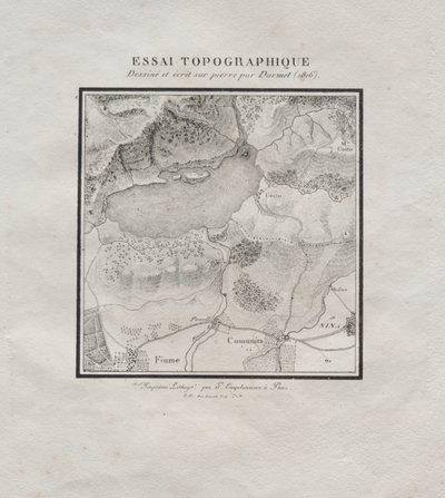 Kokoelma litografisia esseitä: Topografinen essee tekijältä Darmet