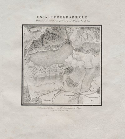 Kokoelma litografisia esseitä: Topografinen essee, 1816. tekijältä Darmet