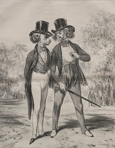 Uskomattomia modeja. Syksyn leijonat, 1839. tekijältä Darny