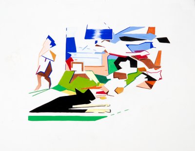 Kennedyt (maisema), 2019 (gouche paperille) tekijältä Darren Coffield