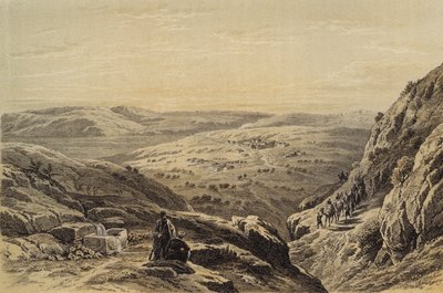 Cana, yleisnäkymä (väri litho) tekijältä David (after) Roberts
