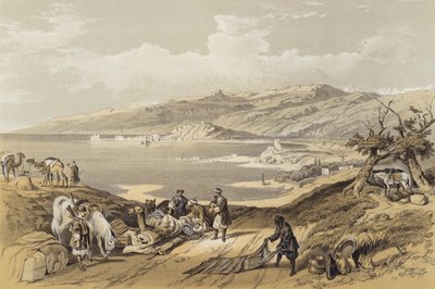Sidon katsoo Libanonia (väri litho) tekijältä David (after) Roberts