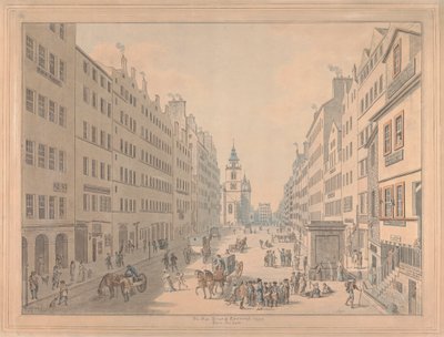 Edinburghin High Street idästä tekijältä David Allan