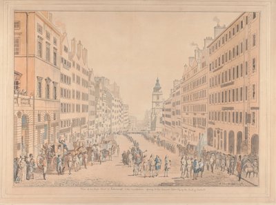 Näkymä Edinburghin High Streetille ja komissaarille tekijältä David Allan
