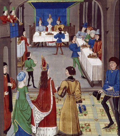 Avioliitto. Lähettäjä: Renaud de Montauban, noin 1465. tekijältä David Aubert