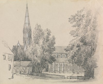 Näkymä Salisburyn katedraalille tekijältä David Charles Read