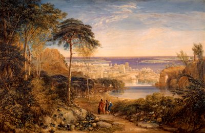Carthage: Aeneas ja Achates, 1825 tekijältä David Cox