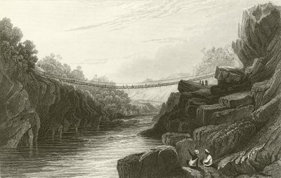 Ruohoköysisilta Tereessä, Gurwallissa tekijältä David Cox