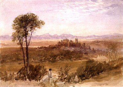 Lancaster (vesiväri ja lyijykynä paperille) tekijältä David Cox
