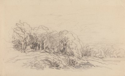 Maisema puiden kanssa tekijältä David Cox