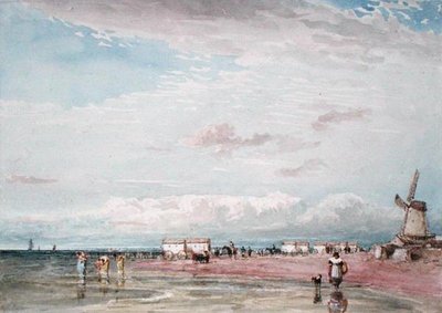 North Shore, Liverpool (akvarelli paperille) tekijältä David Cox