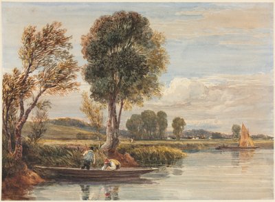 Thamesilla, c. 1827-1829. tekijältä David Cox