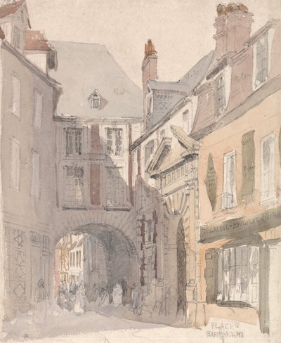 Place St. Barthélemy, Rouen tekijältä David Cox