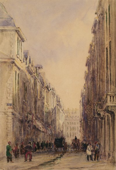 Rue Vivienne, Pariisi (wc paperilla) tekijältä David Cox