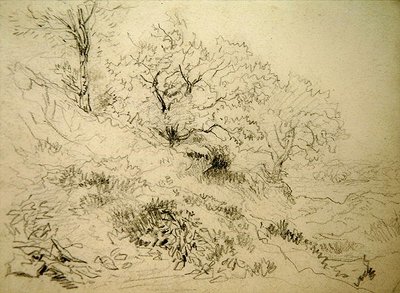 Walesin maisema (liitu paperille) tekijältä David Cox