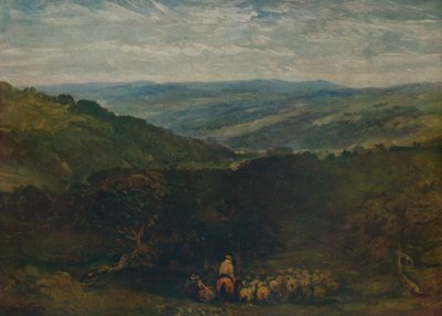Puistossa, Bolton Bridge, 1852 tekijältä David Cox the elder
