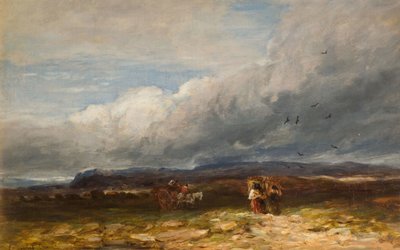 Turpeenkeräilijät, 1850. tekijältä David Cox the elder