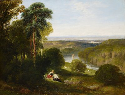 Wyndcliffe, Wye-joki, 1842. tekijältä David Cox the elder