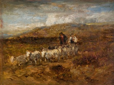 Walesin paimenet, 1841. tekijältä David Cox the elder