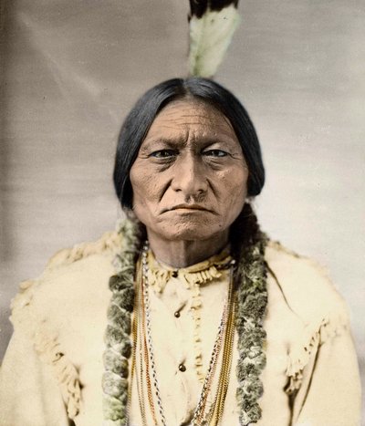 Istuva härkä, syntyperäinen Pohjois-Amerikan päällikkö - tekijältä David Frances Barry