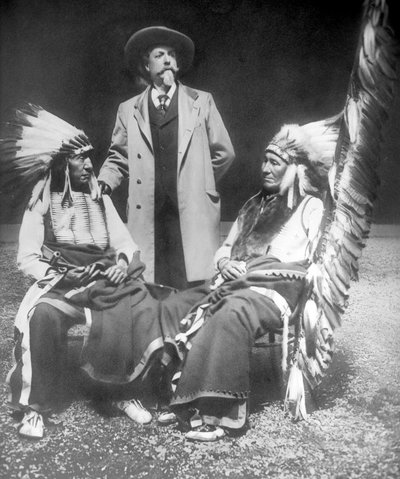 William F. Cody Red Cloudin ja American Horsen kanssa tekijältä David Frances Barry