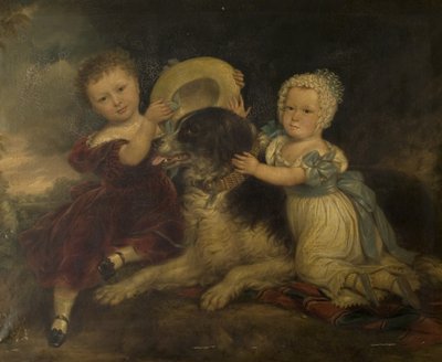 Arthur ja Frances Hood, Sir Arthur Gregory of Styvechale Hallin ja Nelsonin lapset, 1838 tekijältä David Gee