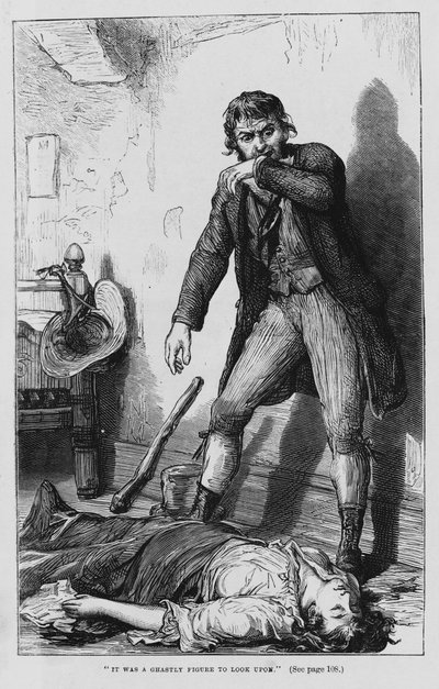 Charles Dickensin kuvitus Oliver Twistille (kaiverrus) tekijältä David Henry Friston